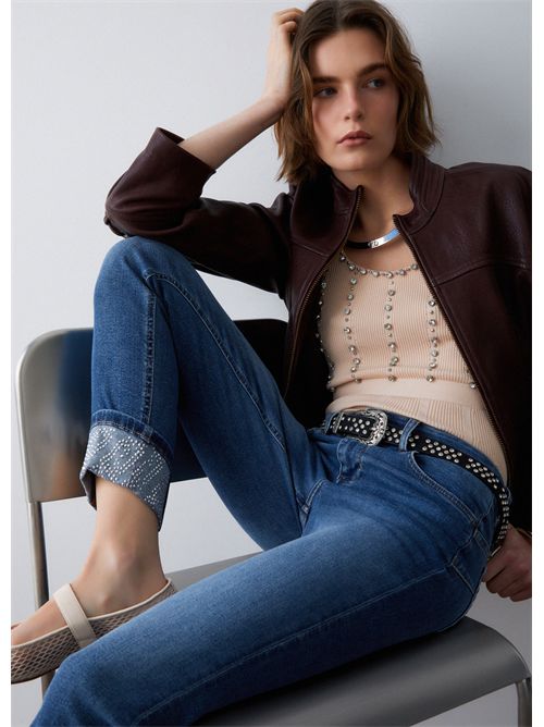 Jeans skinny con strass LIU JO | UA6006D0305/78967